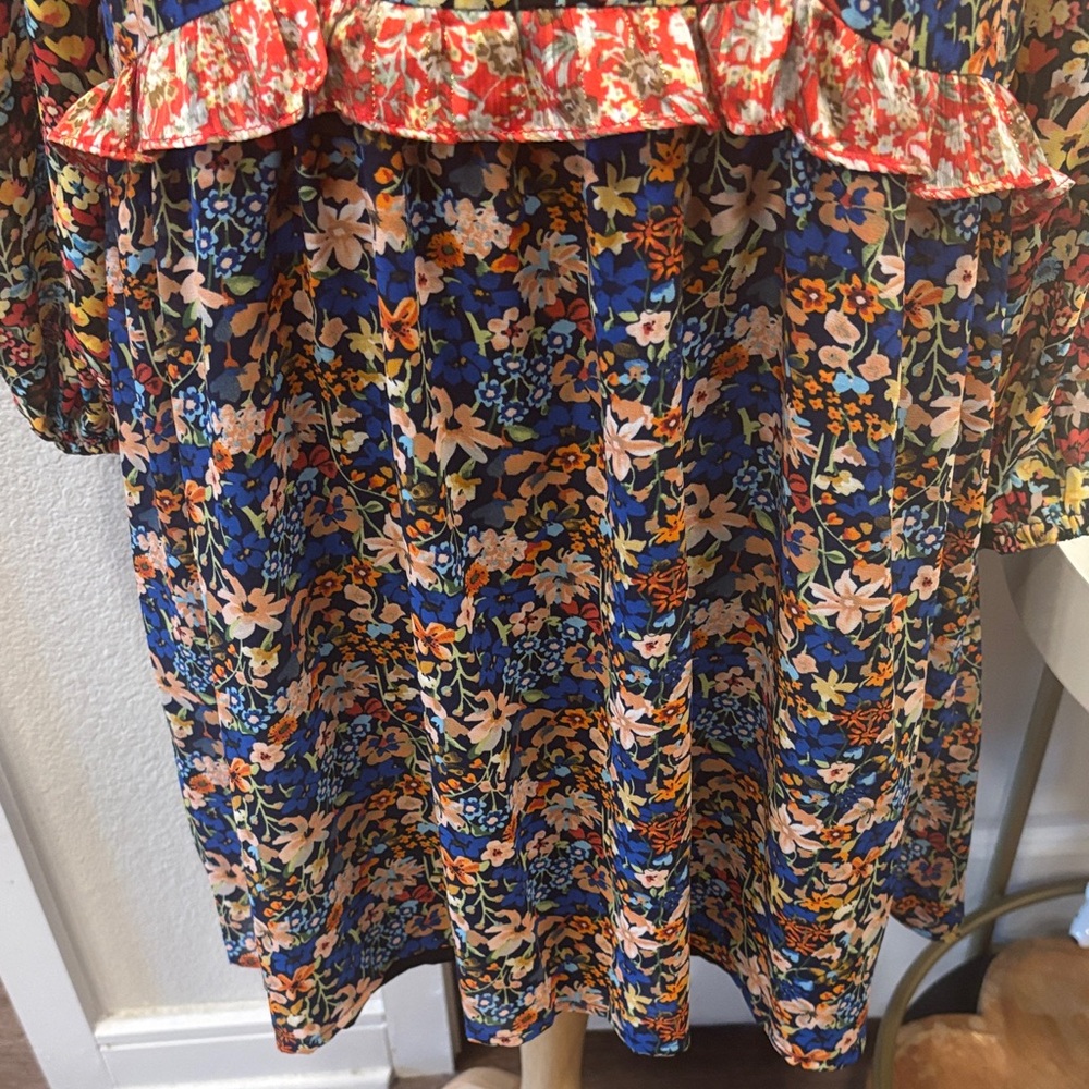 EUC Code x Mode Floral Multi-Pattern Dress - image 6